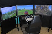 GT School of Psychology NADS MINI-Sim Driving simulator, with various cameras, Kinect, multichannel audio, etc.